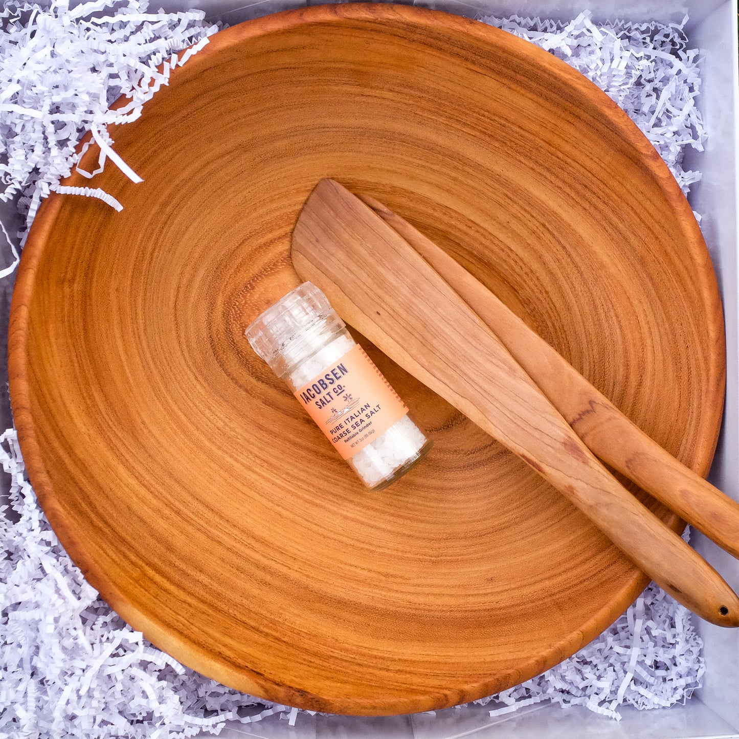 Wood Bowl & Servers Gift Set