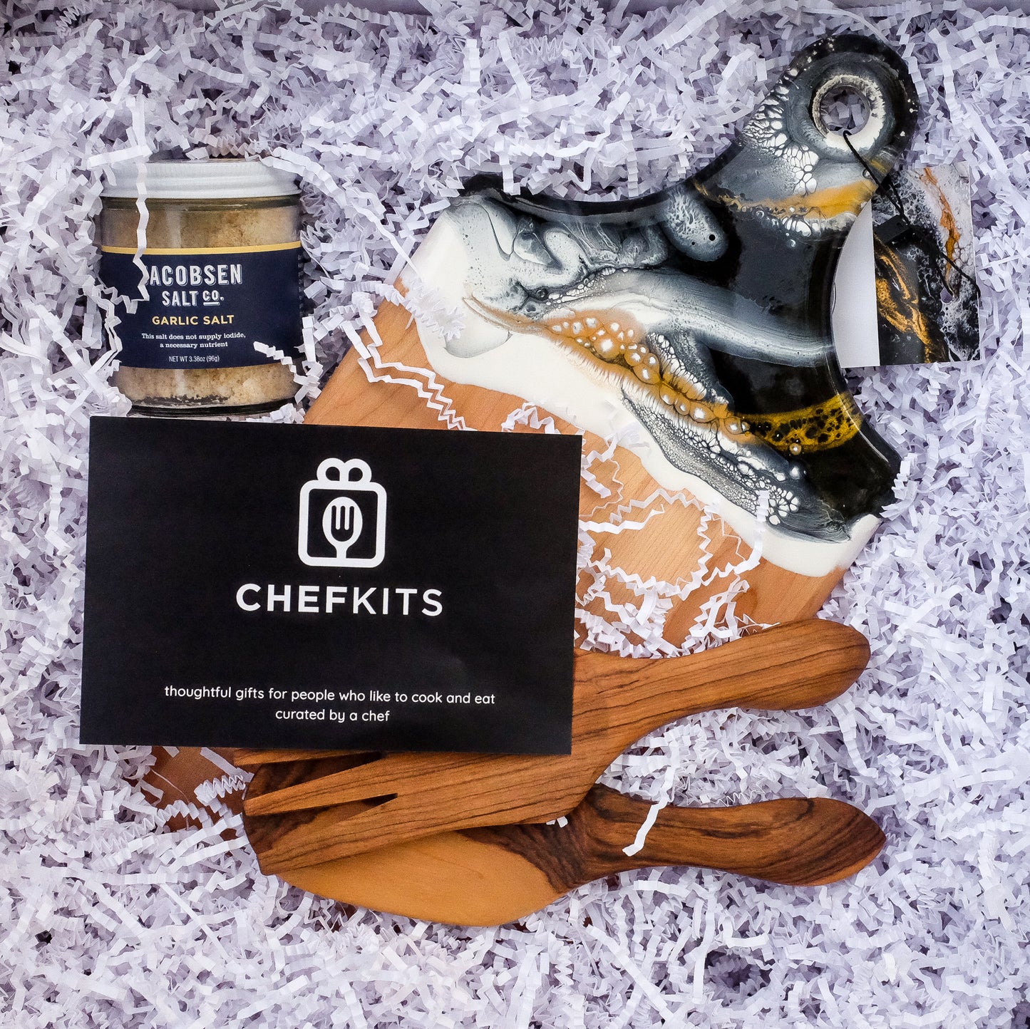 Resin Board & Small Serving Set