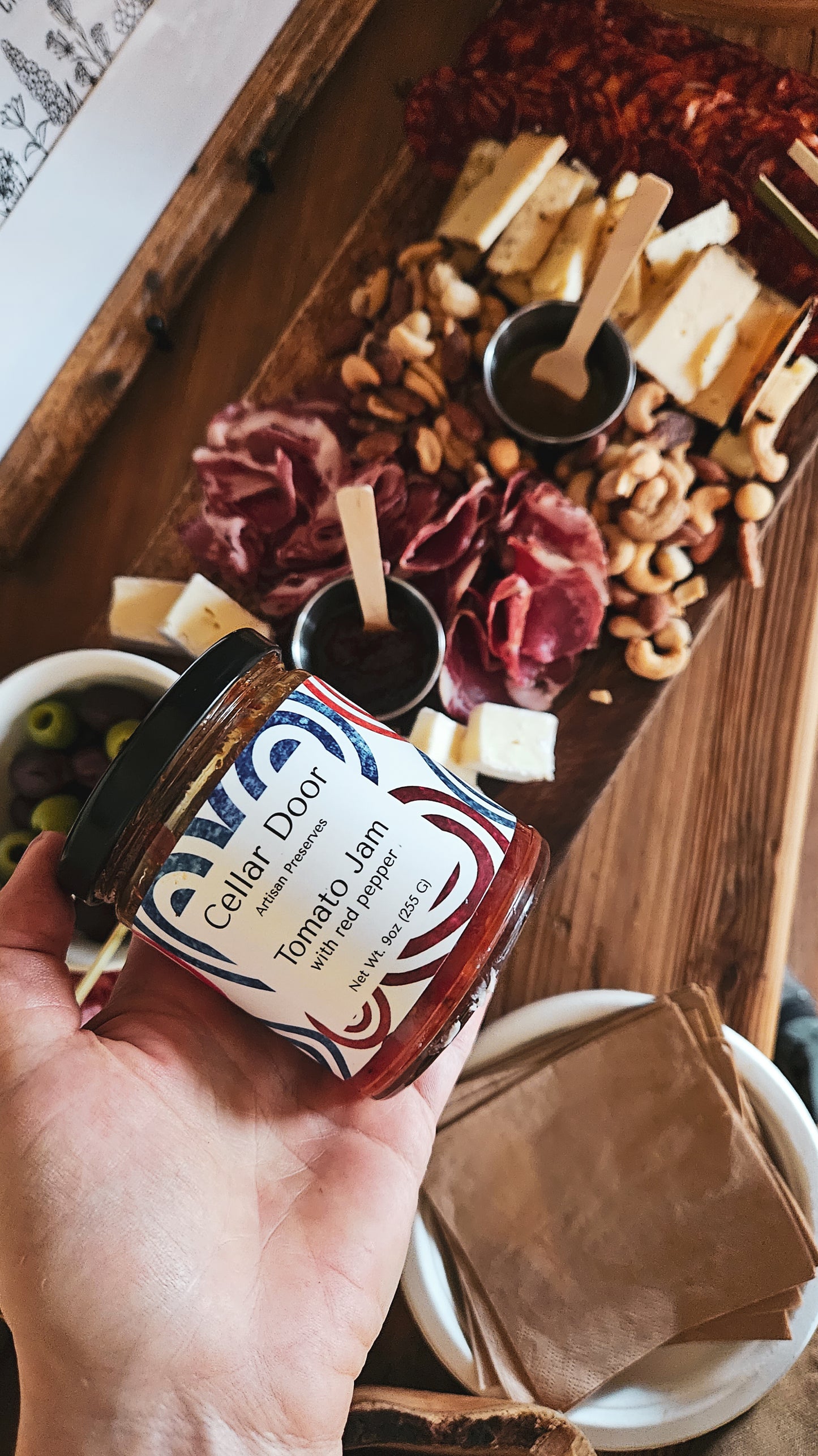 Tomato Jam with Red Pepper