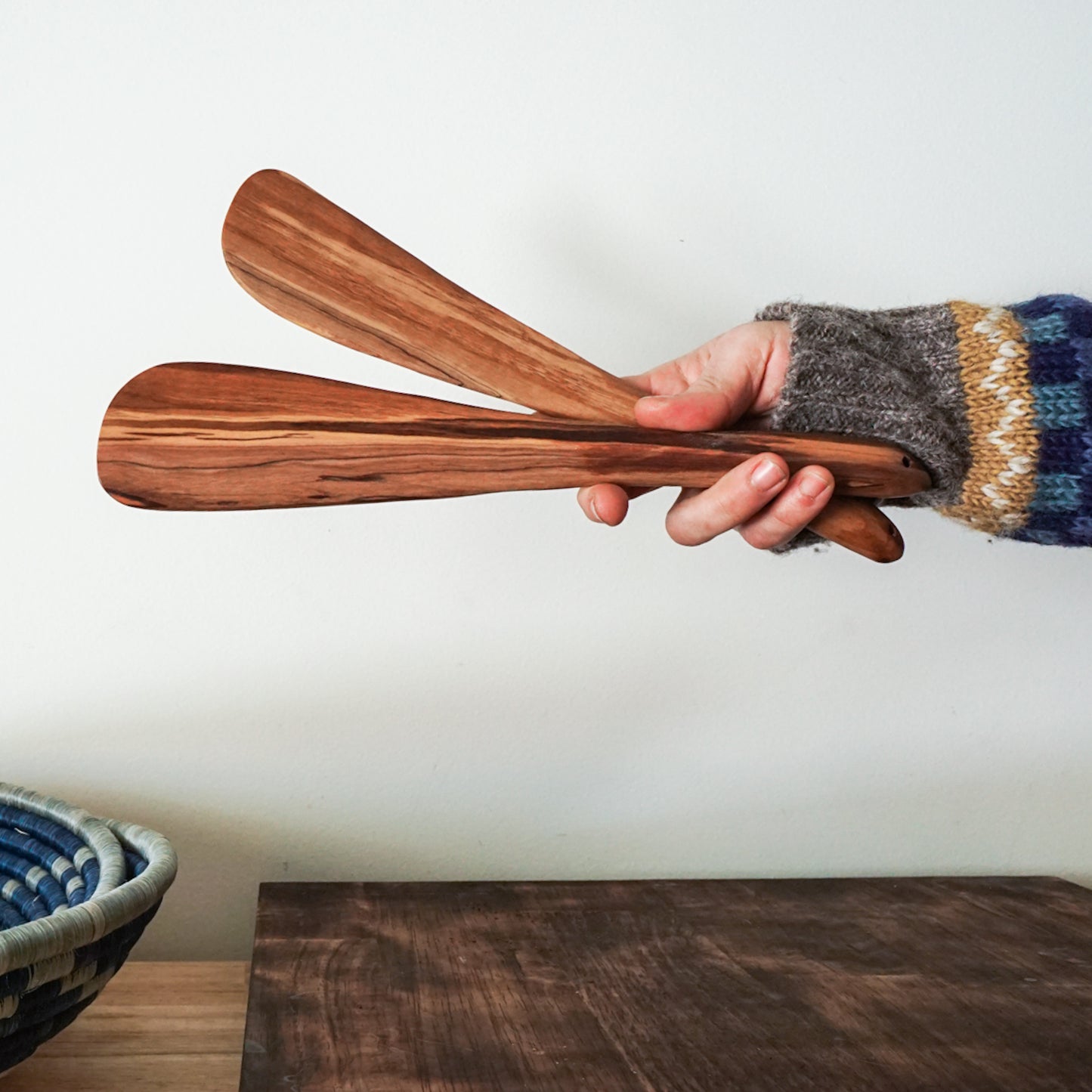Wood Bowl & Servers Gift Set