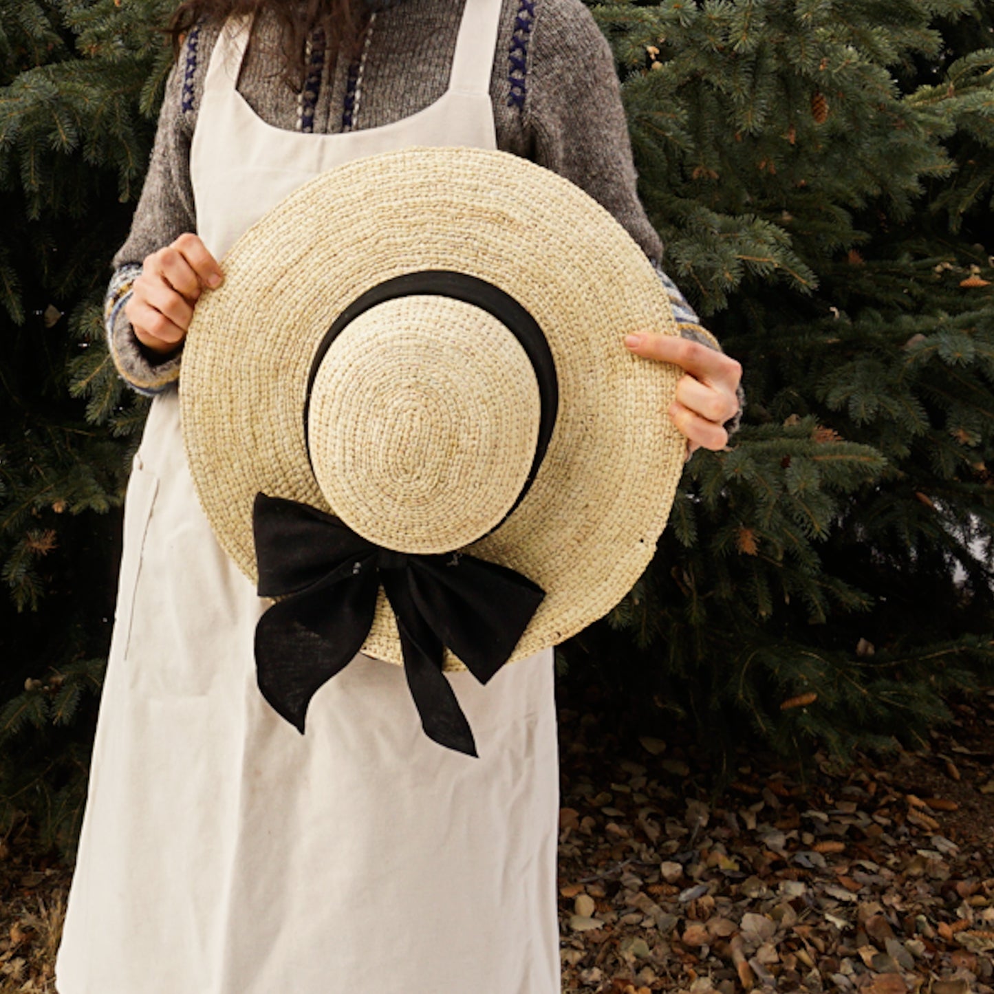 Chefkits Cross Back Cotton Apron - Long Dress
