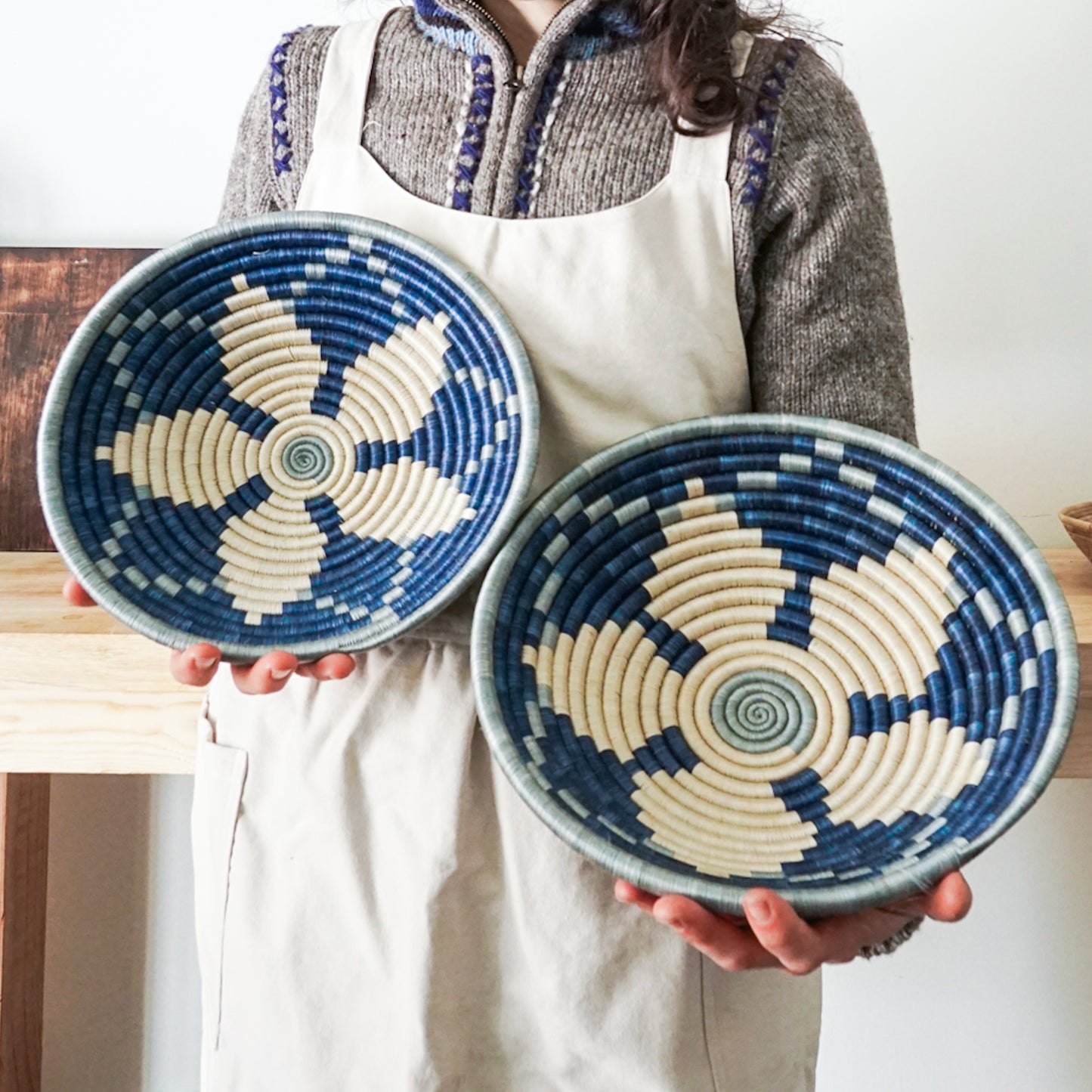 Chefkits Cross Back Cotton Apron - Long Dress