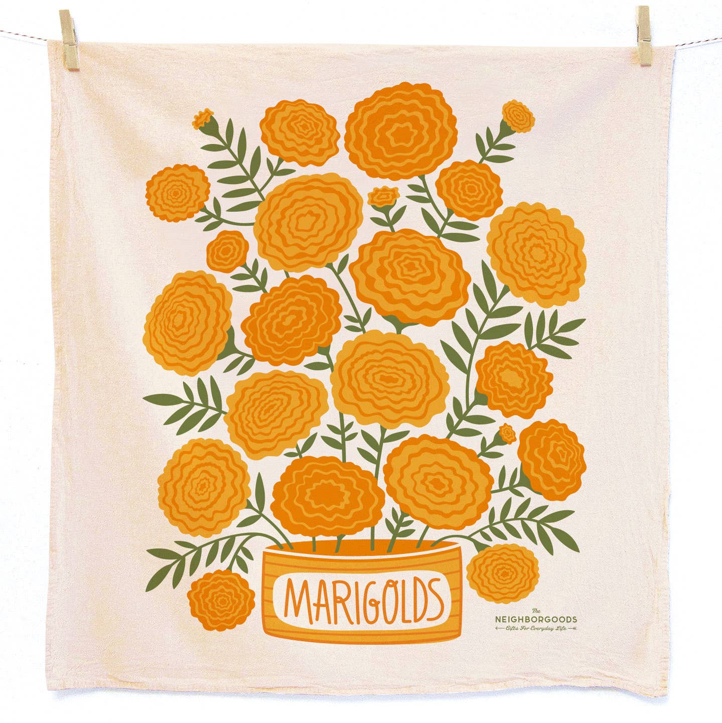 Marigold Kitchen Dish Towel + Sponge Set