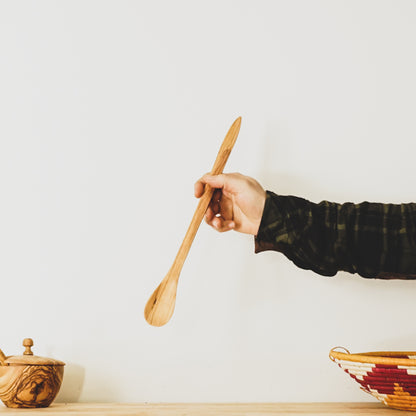 Wild Olive Wood Spoon for Stirring