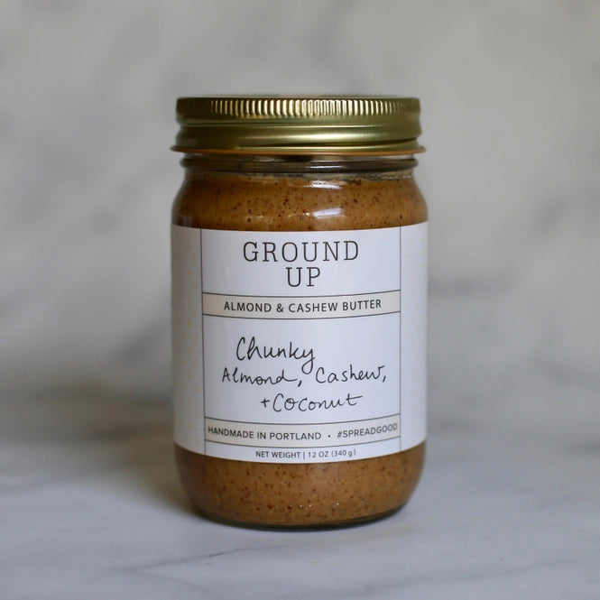 Chunky Almond, Cashew + Coconut Butter - Ground Up PDX