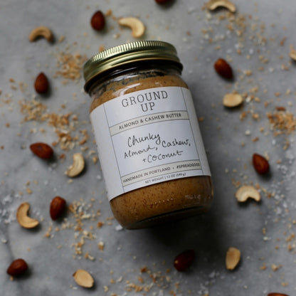 Chunky Almond, Cashew + Coconut Butter - Ground Up PDX